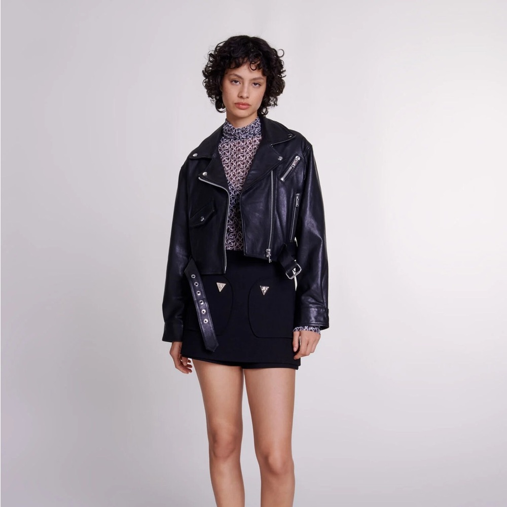 Maje Leather Biker Jacket (S)